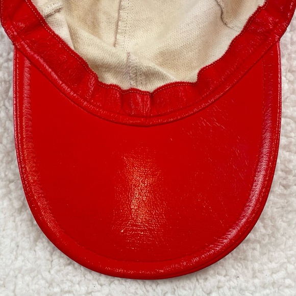 COURRÈGES • Red/White Vinyl Logo Baseball Hat - Picture 7 of 15